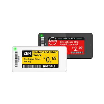 2.66 بوصة متعددة اللغات الإلكترونية ملصقات حافة الرف سلسلة نحيفة