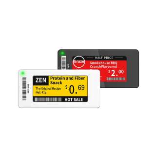 2.66 بوصة متعددة اللغات الإلكترونية ملصقات حافة الرف سلسلة نحيفة