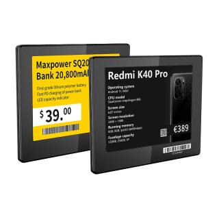 4.2 بوصة متعددة اللغات الإلكترونية الجرف حافة التسمية سلسلة نحيفة