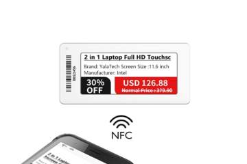 تطبيقات تقنية NFC

 في ملصقات الأرفف الإلكترونية