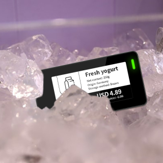 ملصق رف رقمي متعدد اللغات مقاس 2.13 بوصة مقاوم للماء