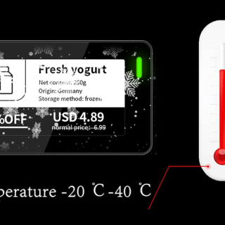 ملصق رف رقمي متعدد اللغات مقاس 2.13 بوصة مقاوم للماء