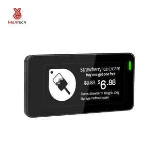 ملصق رف رقمي متعدد اللغات مقاس 2.9 بوصة مقاوم للماء